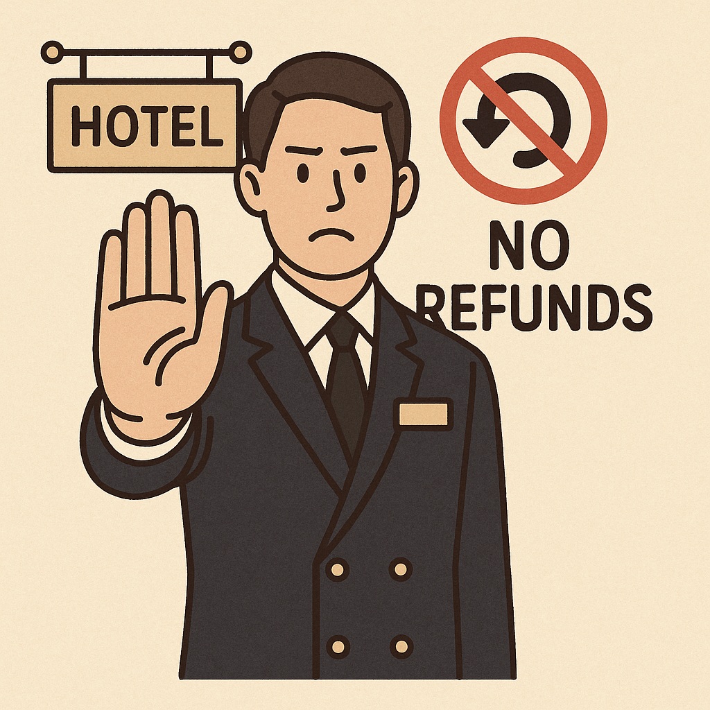 숙박예약환불불가